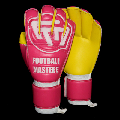 Rękawice Football Masters Yellow Pink Aqua Grip RF