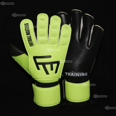 Rękawice Football Masters Training Fluo Black Aqua Mixcut FR Junior